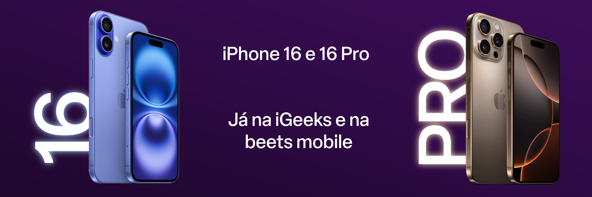 Novos iPhones 16 e 16 Pro